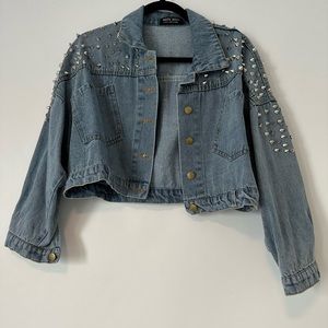 Jean jacked with studs